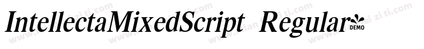 IntellectaMixedScript Regular字体转换